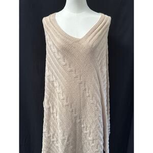 Women’s Novica Beige Textured Poncho One Size